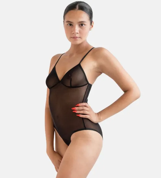 The Micro Mesh Bra Bodysuit